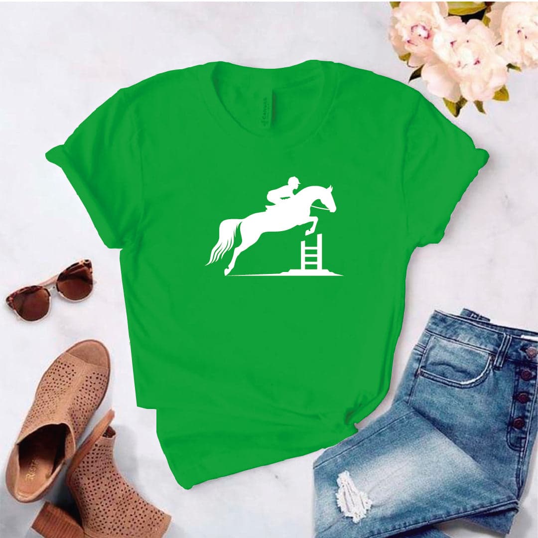 Camisa estampada tipo T- shirt Equitacion Caballo Jinete — foto 5