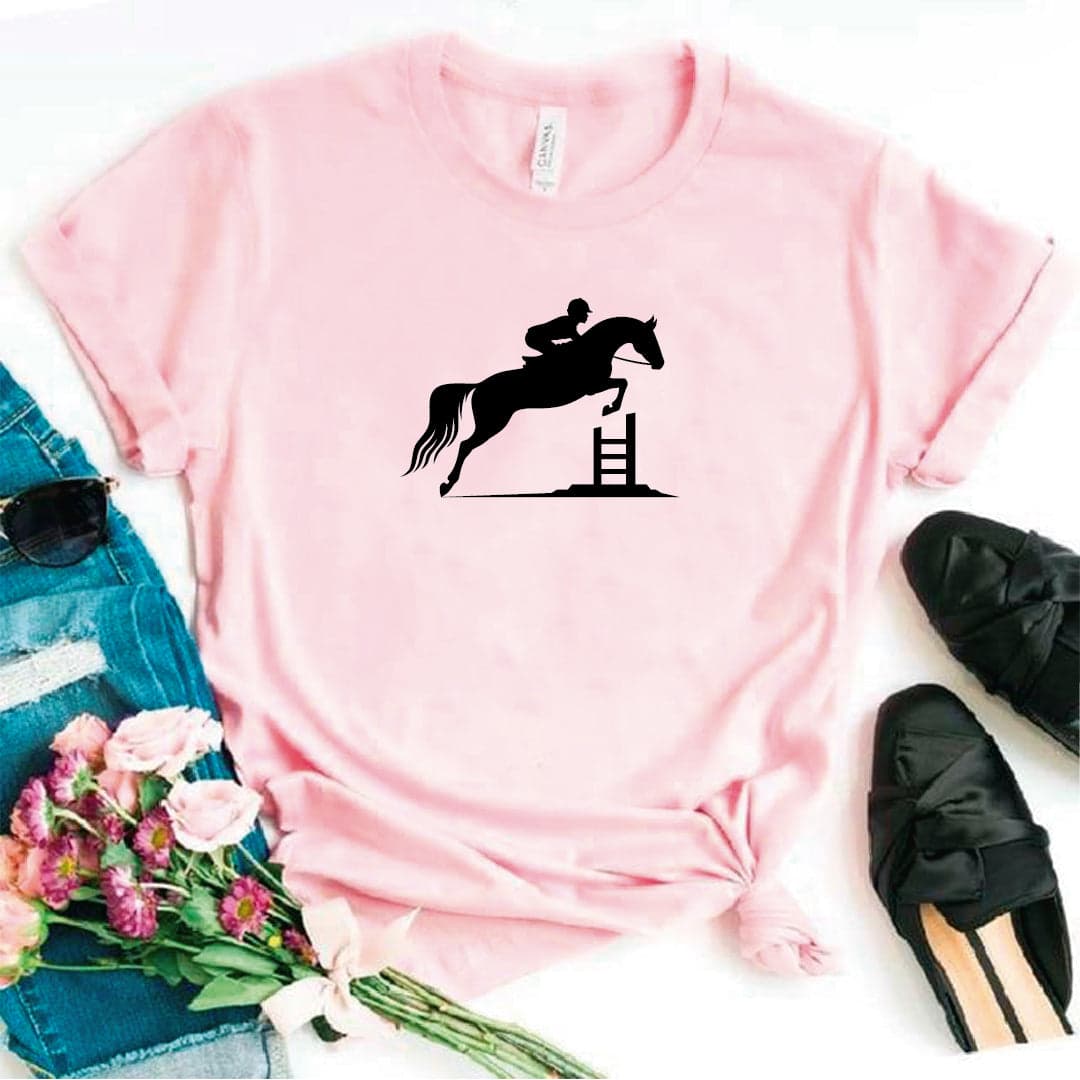 Camisa estampada tipo T- shirt Equitacion Caballo Jinete — foto 7