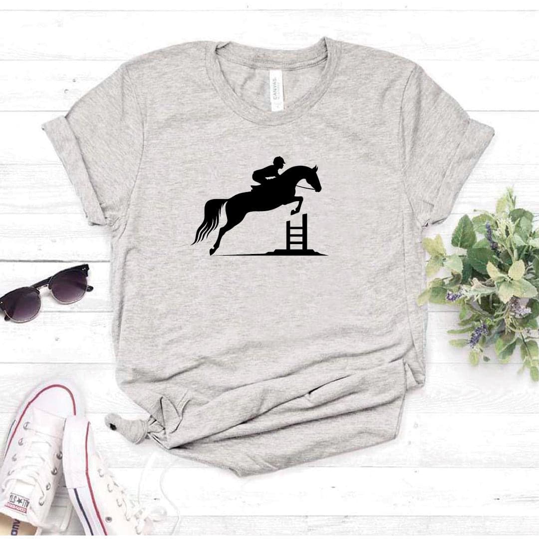 Camisa estampada tipo T- shirt Equitacion Caballo Jinete — foto 8