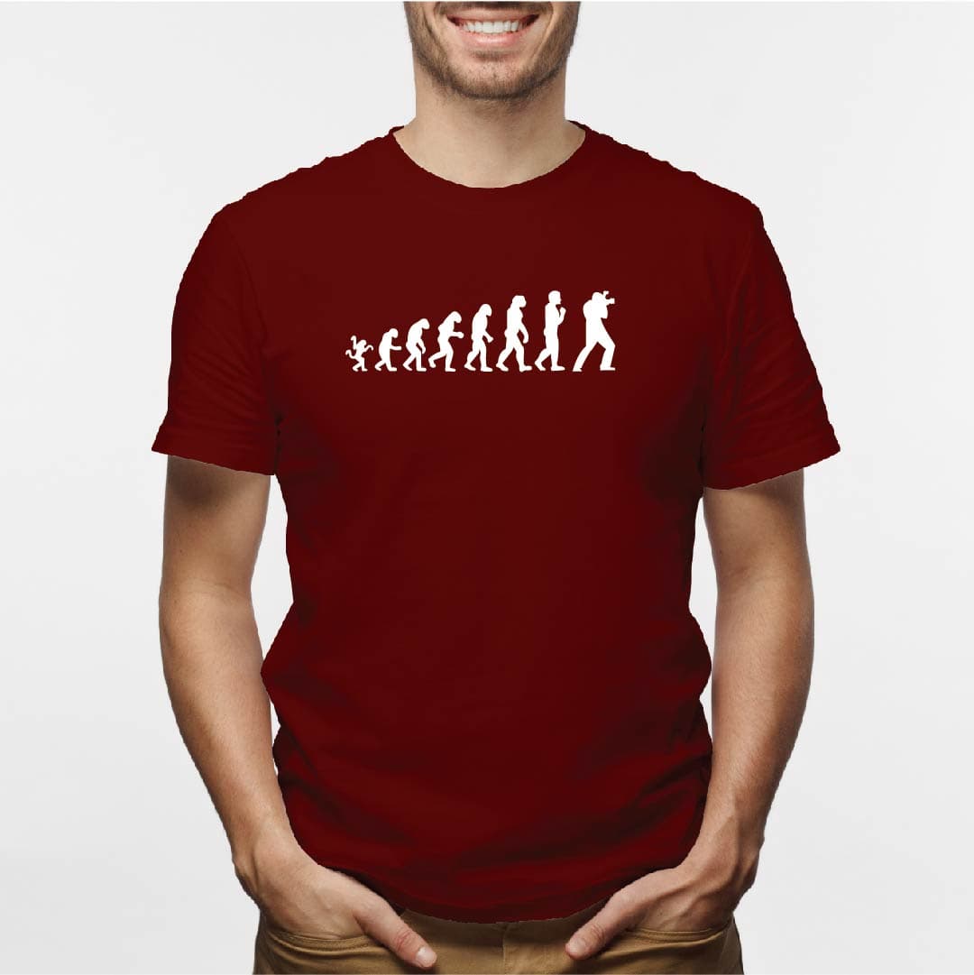 Camisa estampada para hombre  tipo T-shirt EVOLUCION FOTOGRAFO — foto 1
