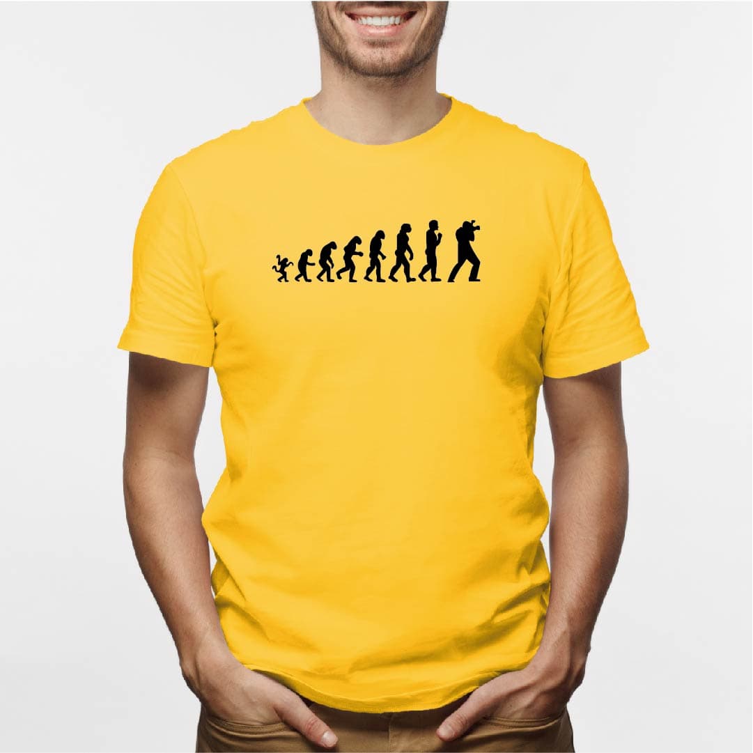Camisa estampada para hombre  tipo T-shirt EVOLUCION FOTOGRAFO — foto 4