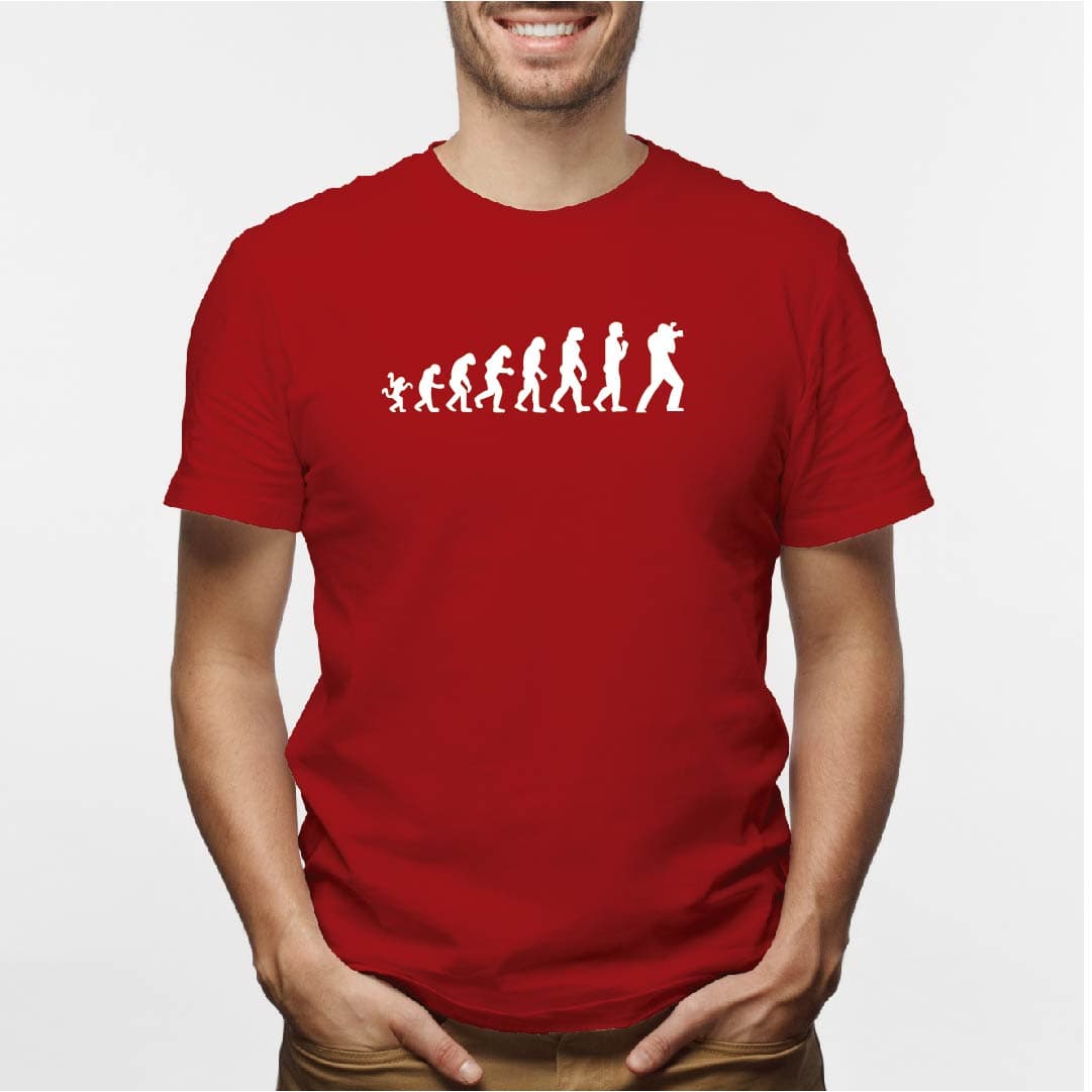 Camisa estampada para hombre  tipo T-shirt EVOLUCION FOTOGRAFO — foto 5