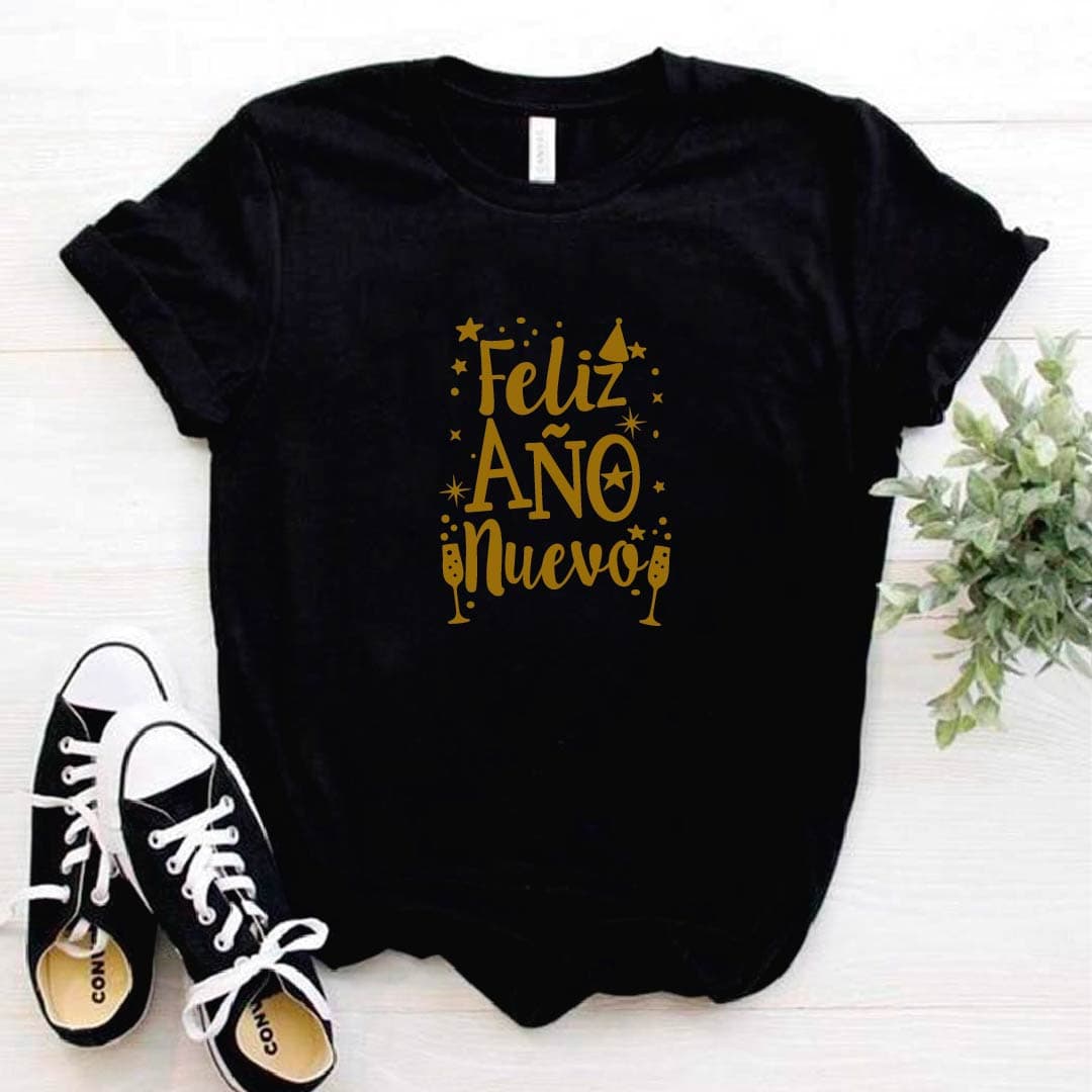 Camisa estampada  tipo T-shirt navidad feliz año nuevo — foto 3