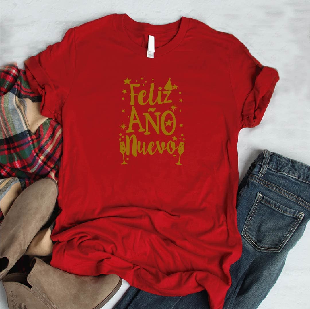 Camisa estampada  tipo T-shirt navidad feliz año nuevo — foto 5
