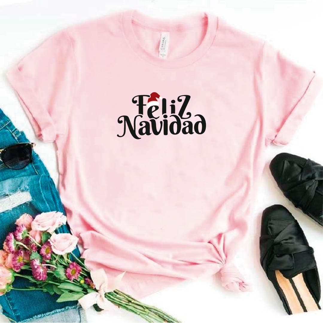 Camisa estampada  tipo T-shirt (navidad) feliz navidad (letra manuscrita) — foto 8