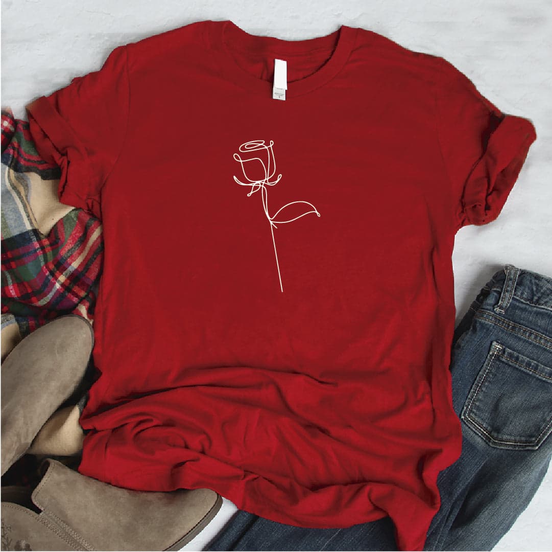 Camisa estampada  tipo T-shirt ROSA DELINEADO — foto 6