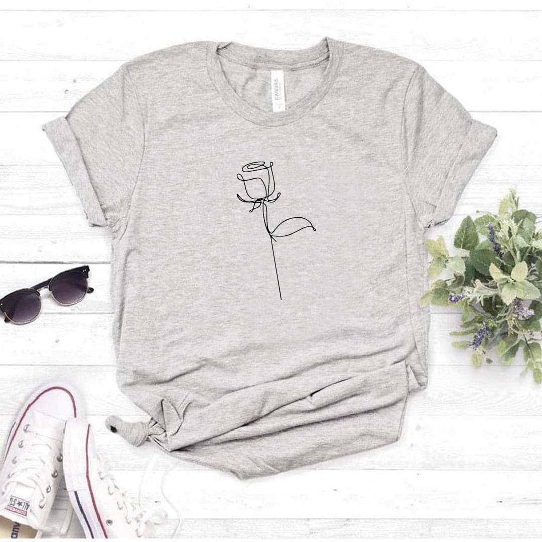 Camisa estampada  tipo T-shirt ROSA DELINEADO — foto 7