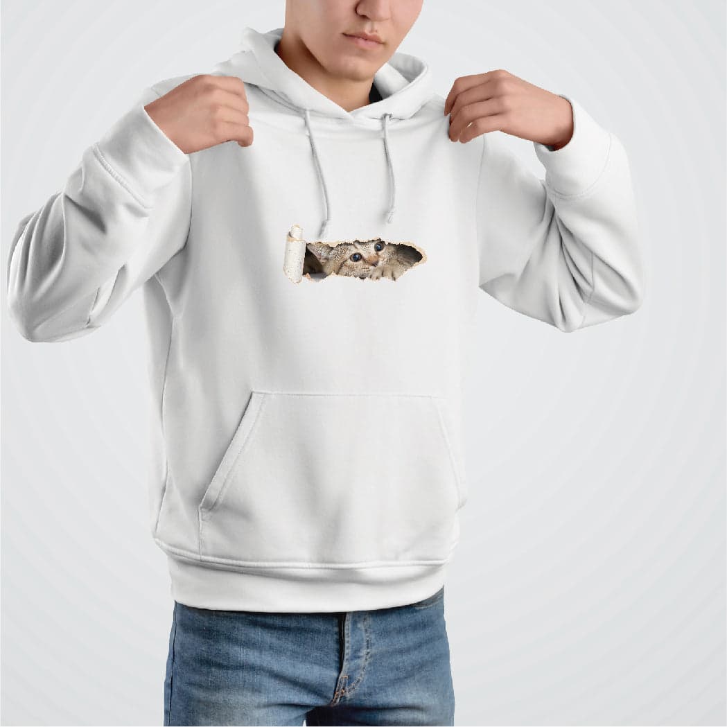 Buzo Estampado Sublimado gatico asomado rompiendo — foto 2