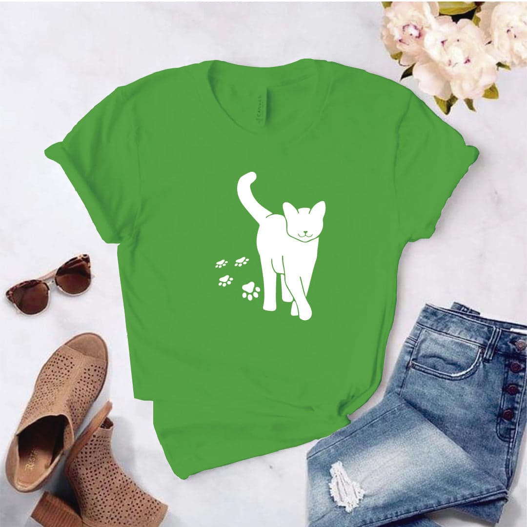 Camisa estampada  tipo T-shirt Gatico Caminando — foto 8