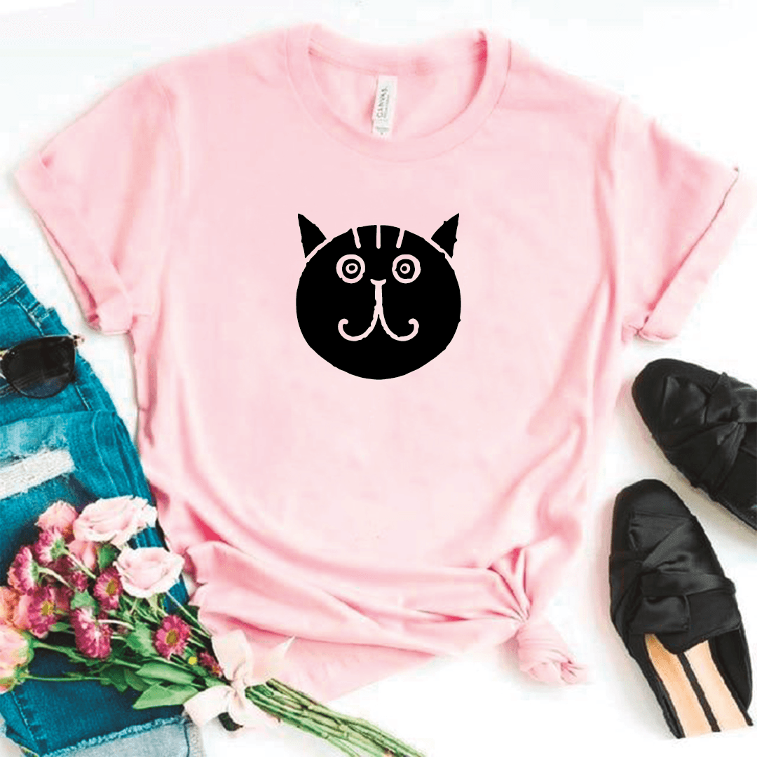 Camisa estampada tipo T- shirt Gato Cara Redonda (2) — foto 3