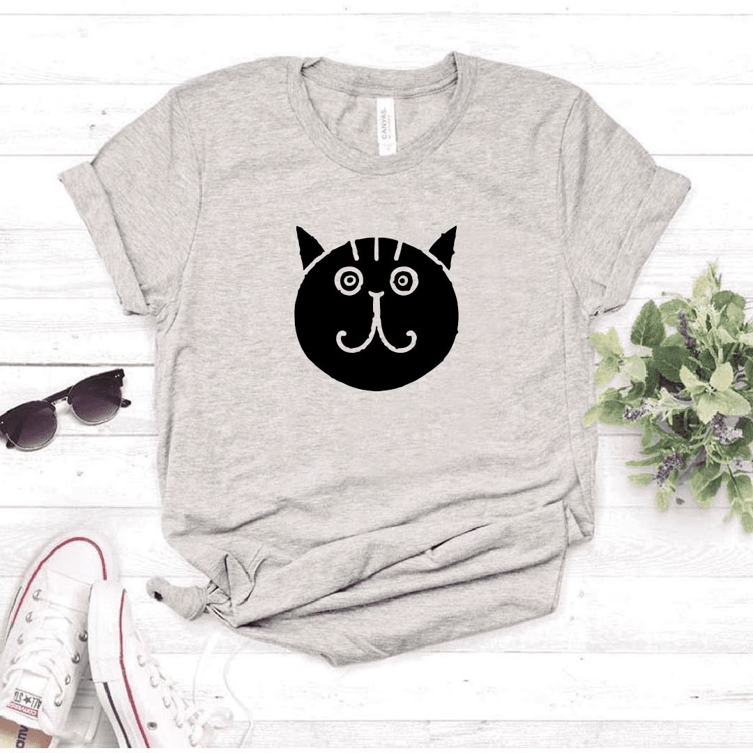 Camisa estampada tipo T- shirt Gato Cara Redonda (2) — foto 4