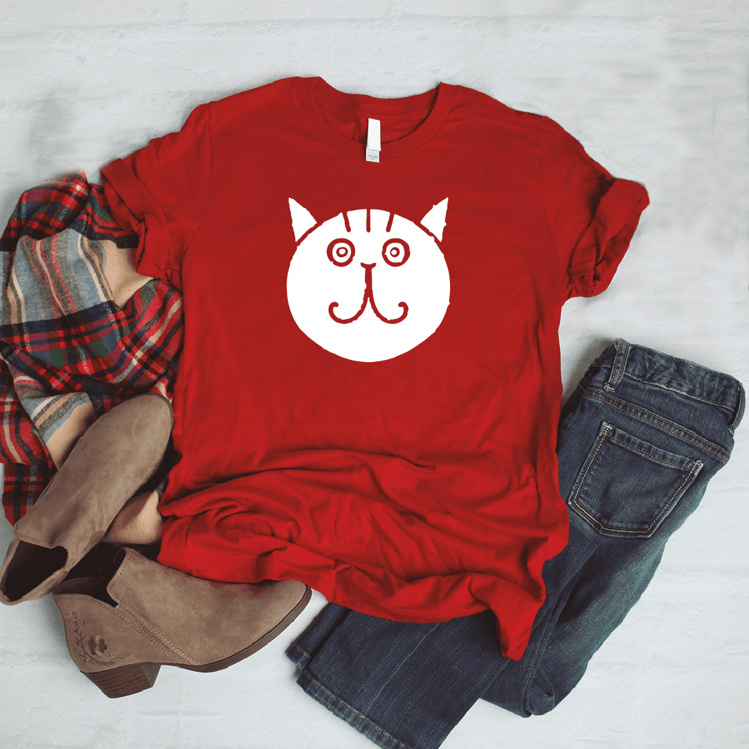 Camisa estampada tipo T- shirt Gato Cara Redonda (2) — foto 1