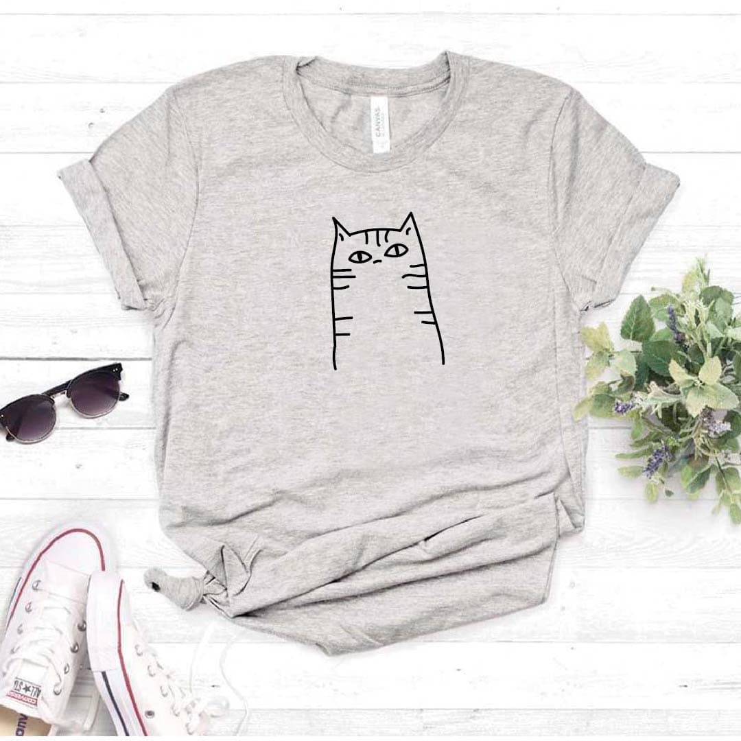 Camisa estampada tipo T- shirt GATO A RAYAS — foto 1