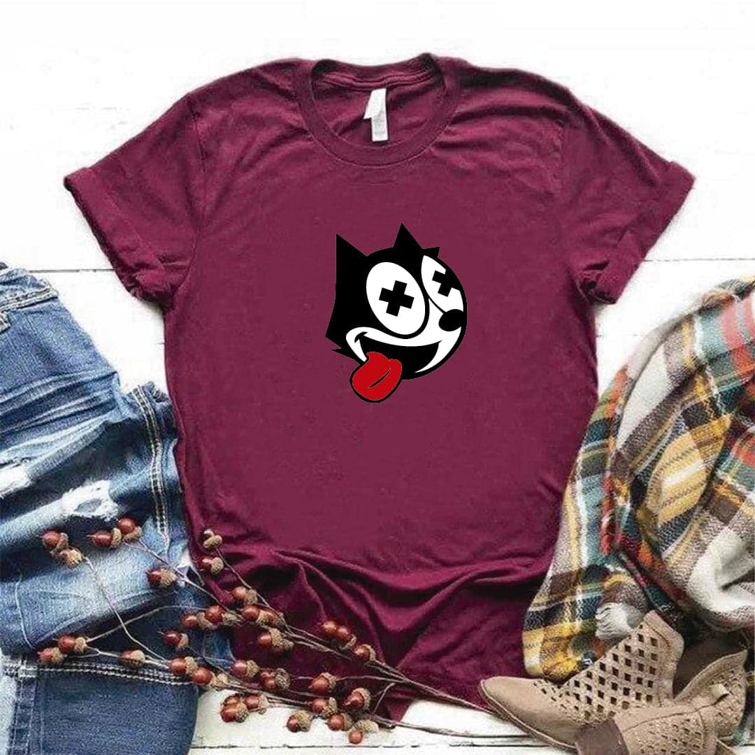 Camisa estampada  tipo T-shirt  gato felix — foto 4