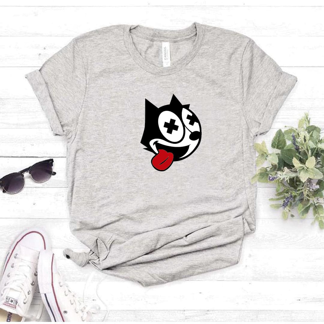 Camisa estampada  tipo T-shirt  gato felix — foto 8