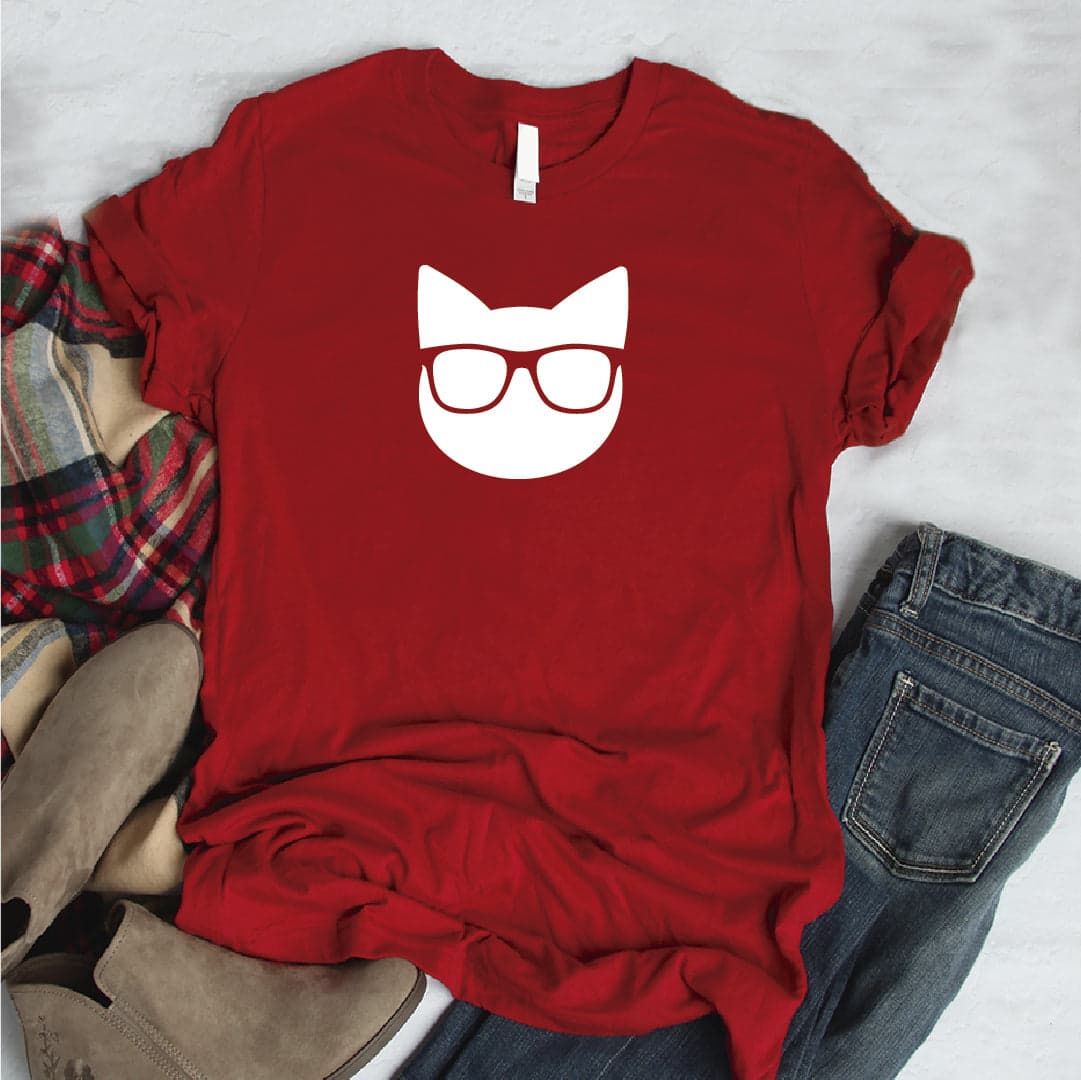 Camisa estampada  tipo T-shirt  Gato Lentes — foto 8