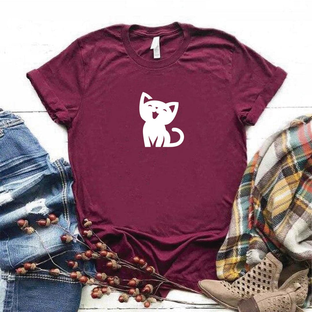Camisa estampada  tipo T-shirt  Gato Maullando — foto 4