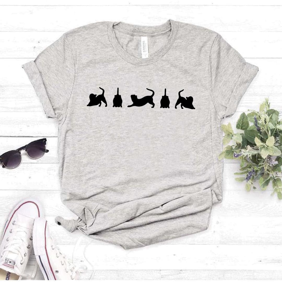 Camisa estampada  tipo T-shirt YOGA GATOS — foto 7