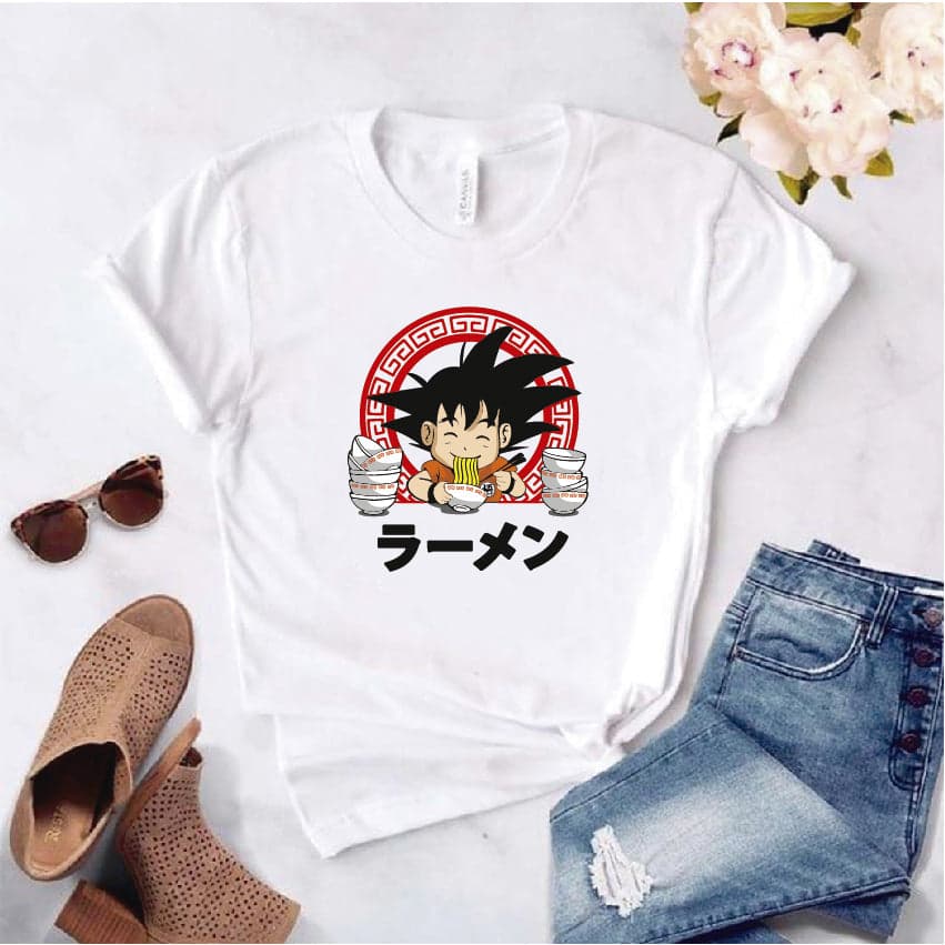 Camisa estampada  tipo T-shirt  de polialgodon GOKU RAMEN — foto 1
