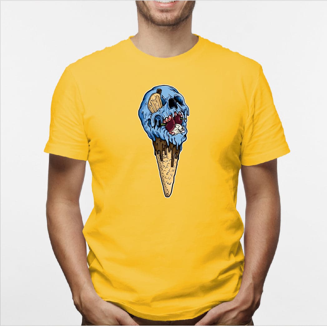 Camisa estampada en algodón para hombre tipo T-shirt helado calavera — foto 2