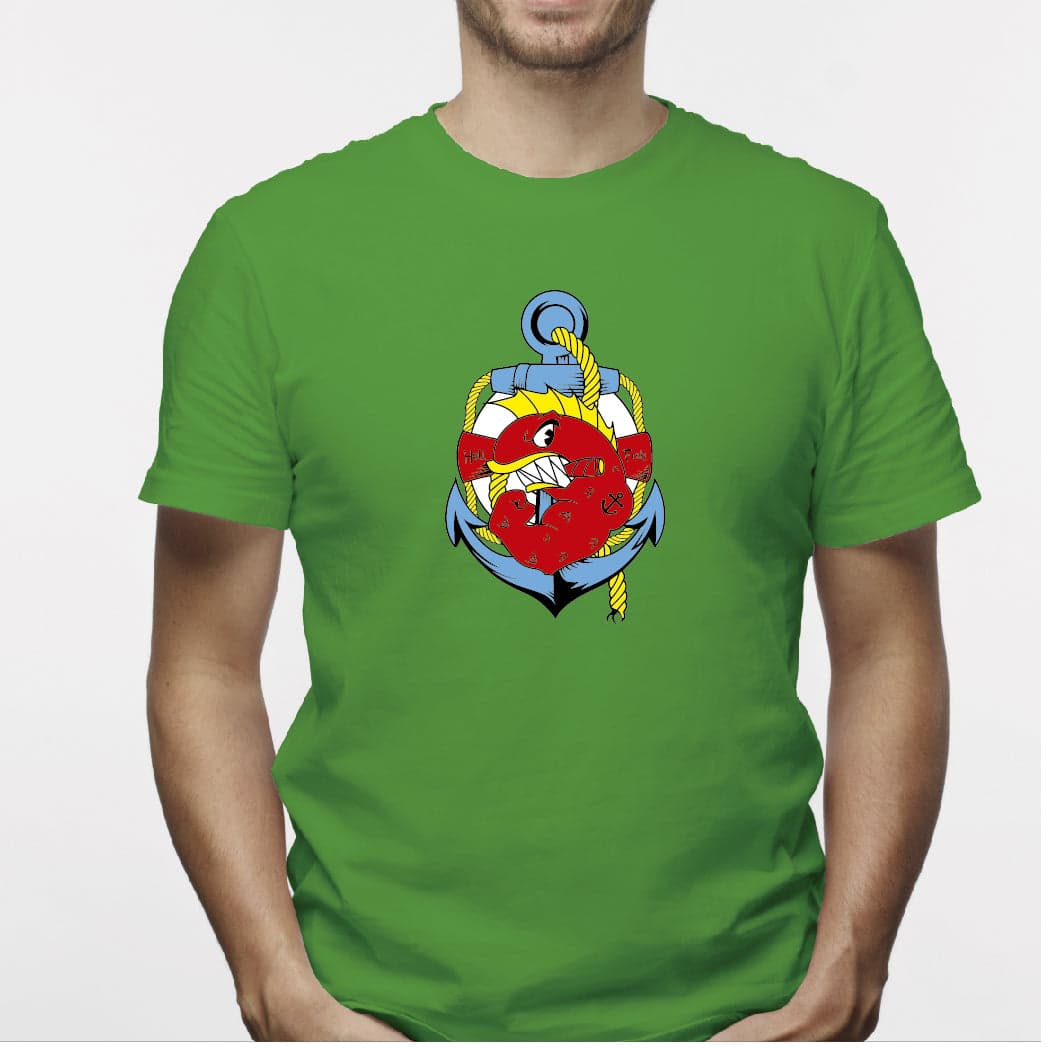 Camisa estampada para hombre  tipo T-shirt HELL FISH — foto 3