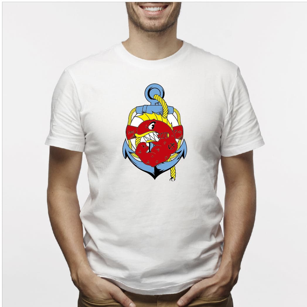 Camisa estampada para hombre  tipo T-shirt HELL FISH — foto 4