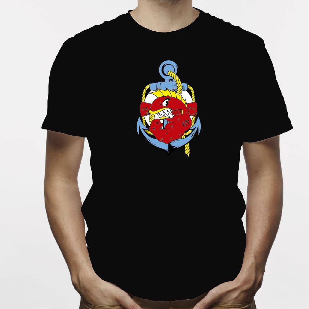 Camisa estampada para hombre  tipo T-shirt HELL FISH — foto 2