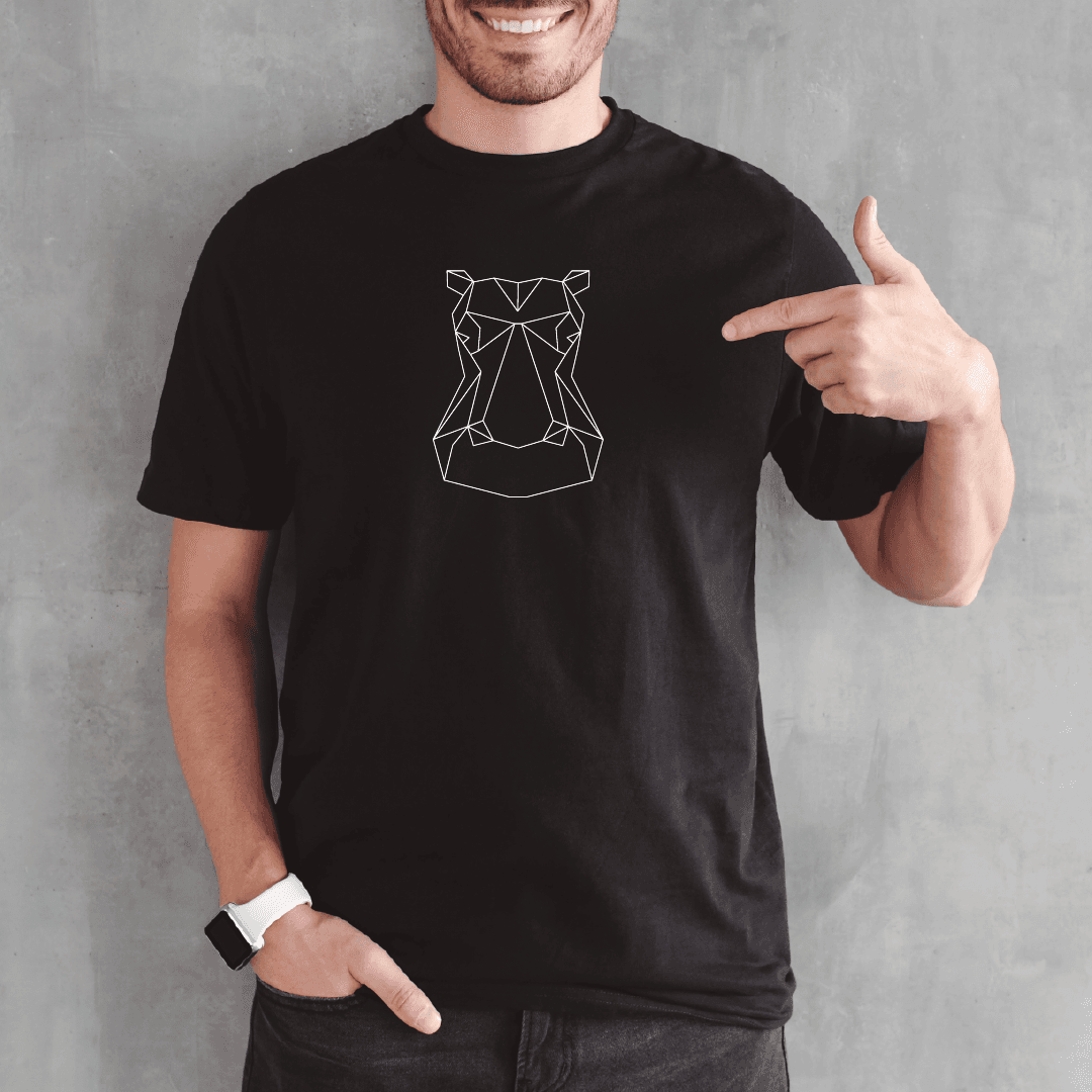 Camisa estampada para hombre  tipo T-shirt Hipopotamo — foto 3