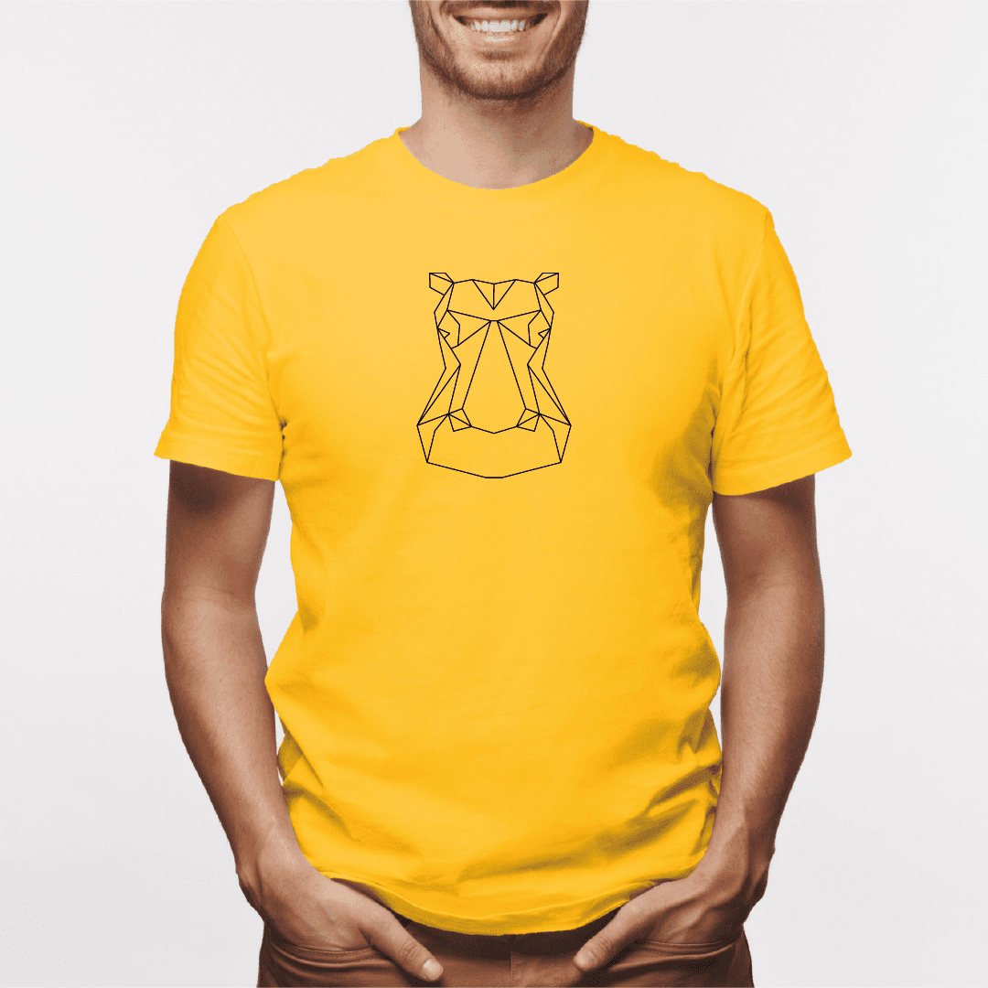 Camisa estampada para hombre  tipo T-shirt Hipopotamo — foto 1