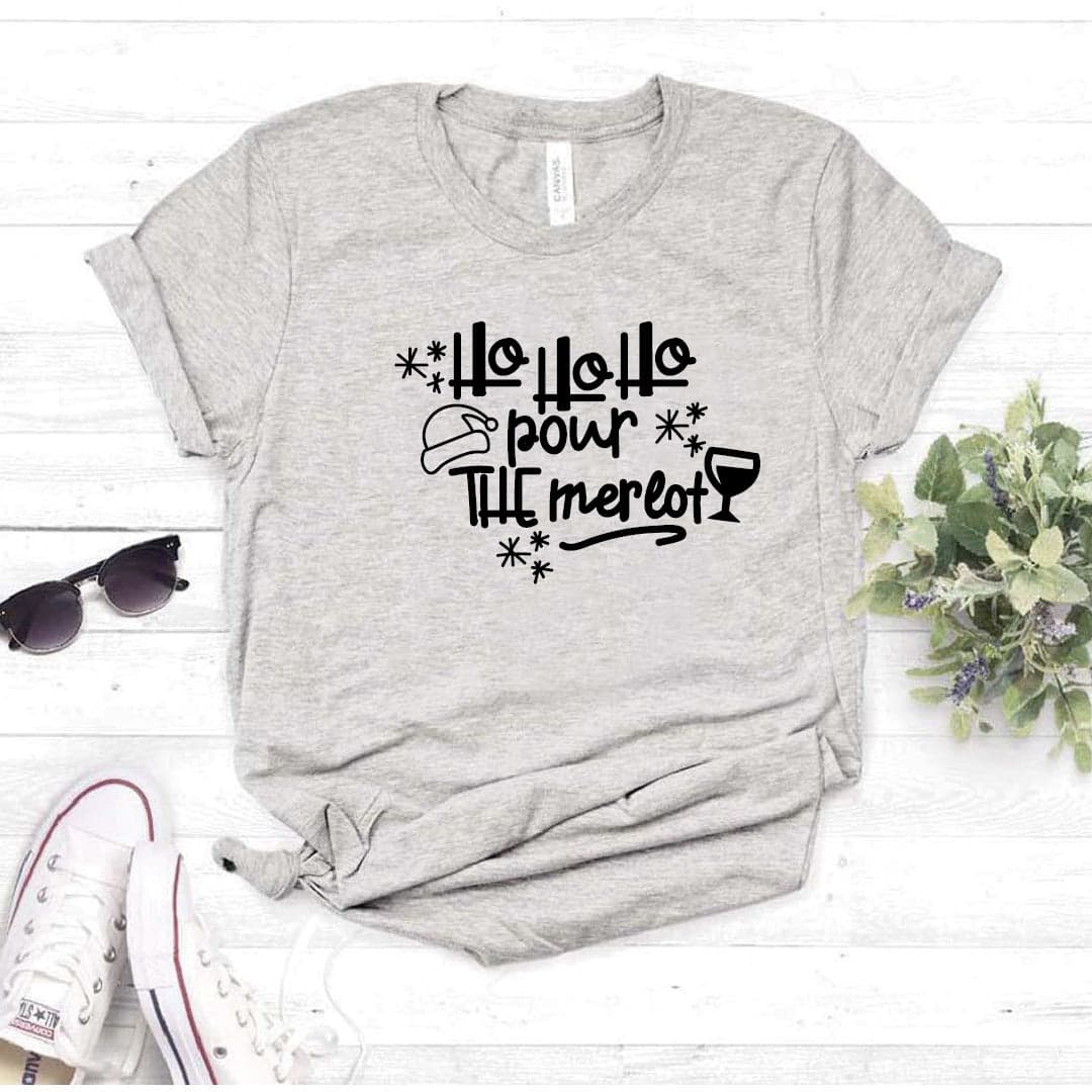 Camisa estampada  tipo T-shirt  Hohoho Pour The Merlot — foto 4