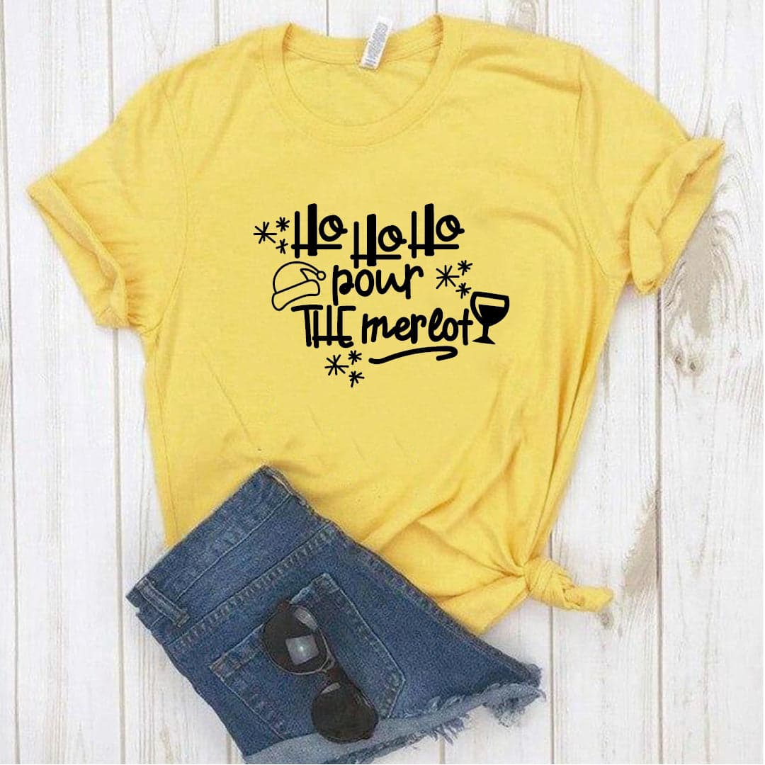 Camisa estampada  tipo T-shirt  Hohoho Pour The Merlot — foto 5
