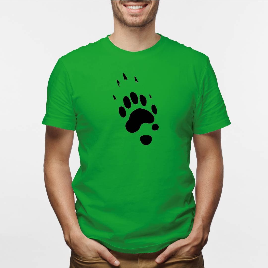 Camisa estampada para hombre  tipo T-shirt huella de oso — foto 3