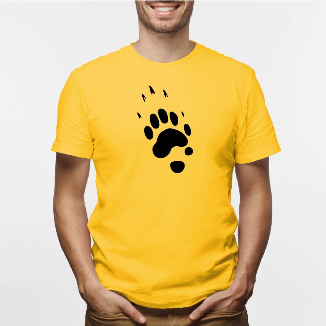 Camisa estampada para hombre  tipo T-shirt huella de oso — foto 4