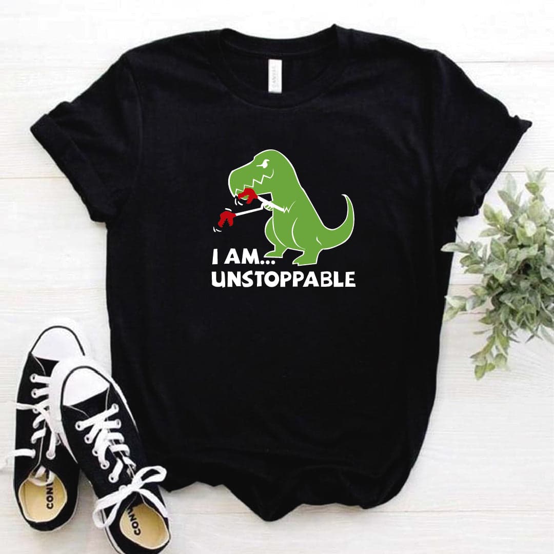 Camisa estampada  tipo T-shirt I AM INSTOPPABLE REX — foto 3
