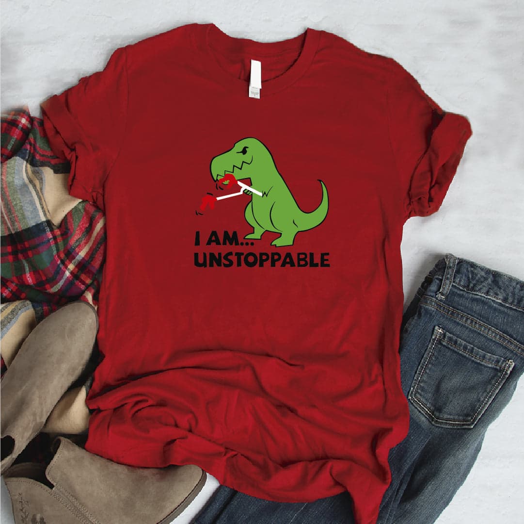 Camisa estampada  tipo T-shirt I AM INSTOPPABLE REX — foto 6