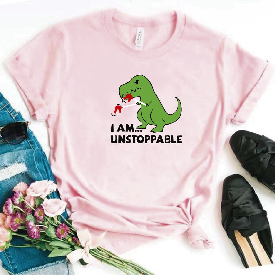 Camisa estampada  tipo T-shirt I AM INSTOPPABLE REX — foto 7