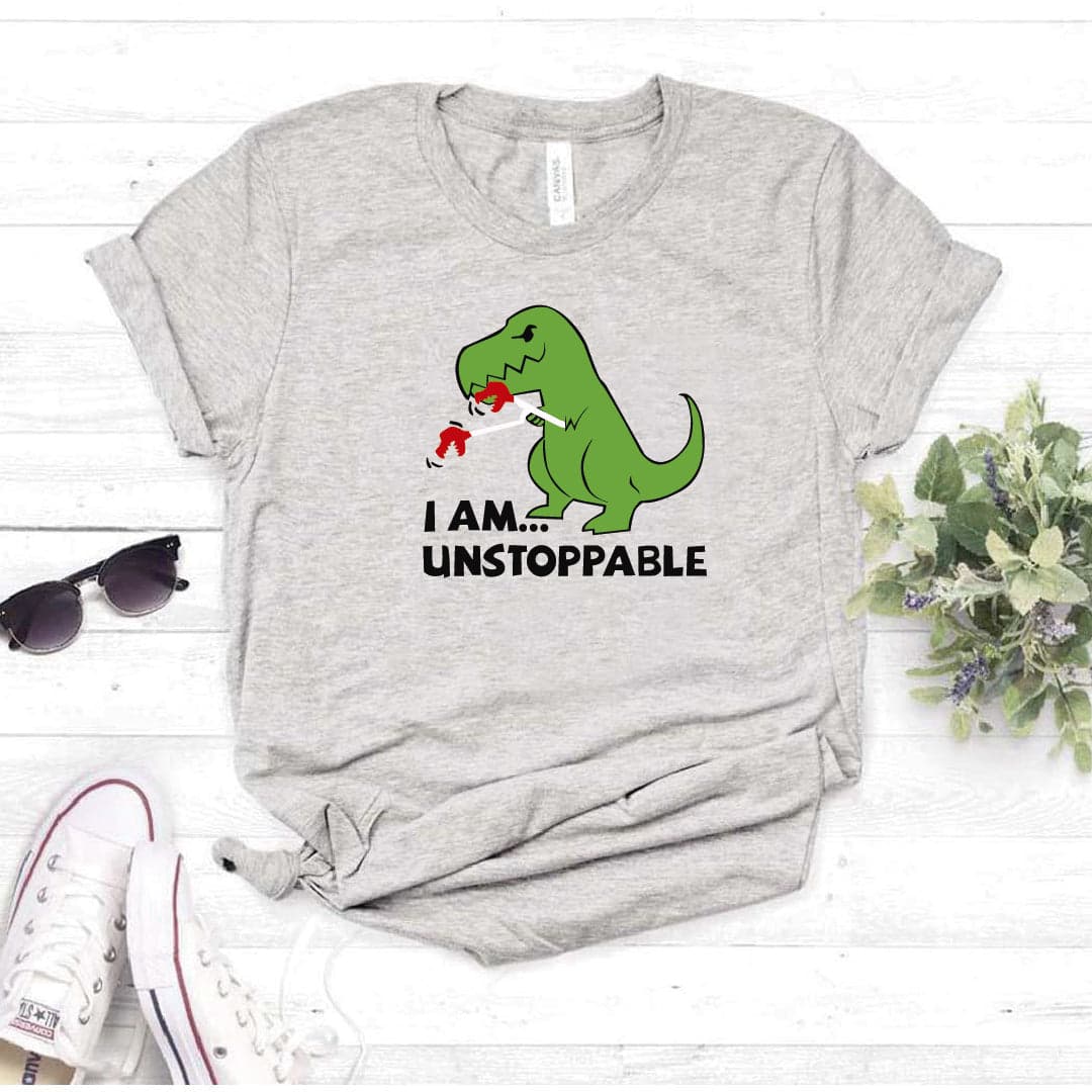Camisa estampada  tipo T-shirt I AM INSTOPPABLE REX — foto 1