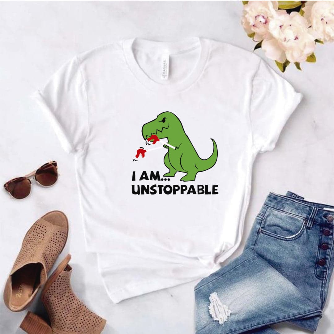 Camisa estampada  tipo T-shirt I AM INSTOPPABLE REX — foto 8