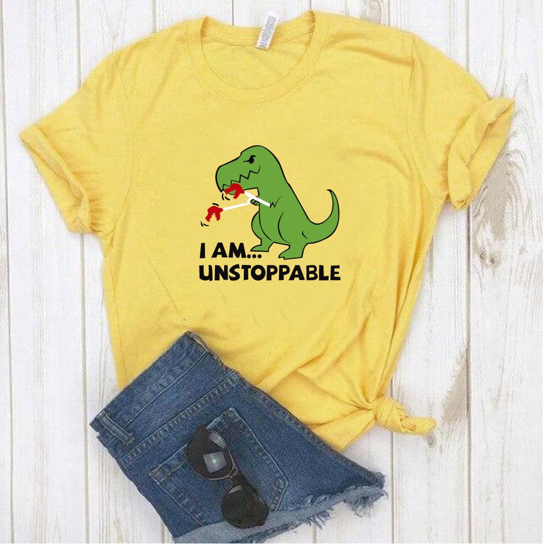 Camisa estampada  tipo T-shirt I AM INSTOPPABLE REX — foto 2