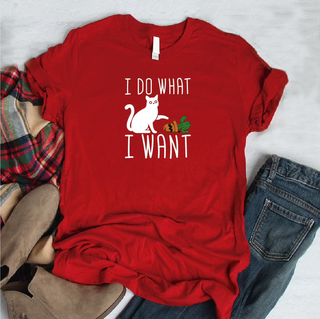 Camisa estampada en algodon para mujer tipo T- shirt i do what — foto 5
