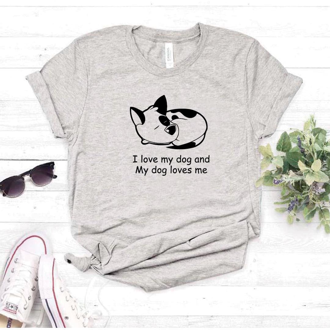 Camisa estampada tipo T- shirt I love my dog, and my dog loves me — foto 8
