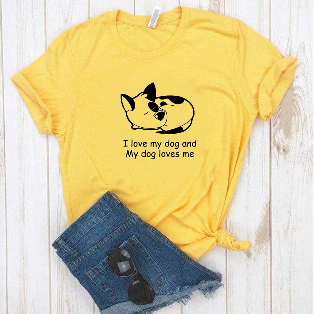 Camisa estampada tipo T- shirt I love my dog, and my dog loves me — foto 2