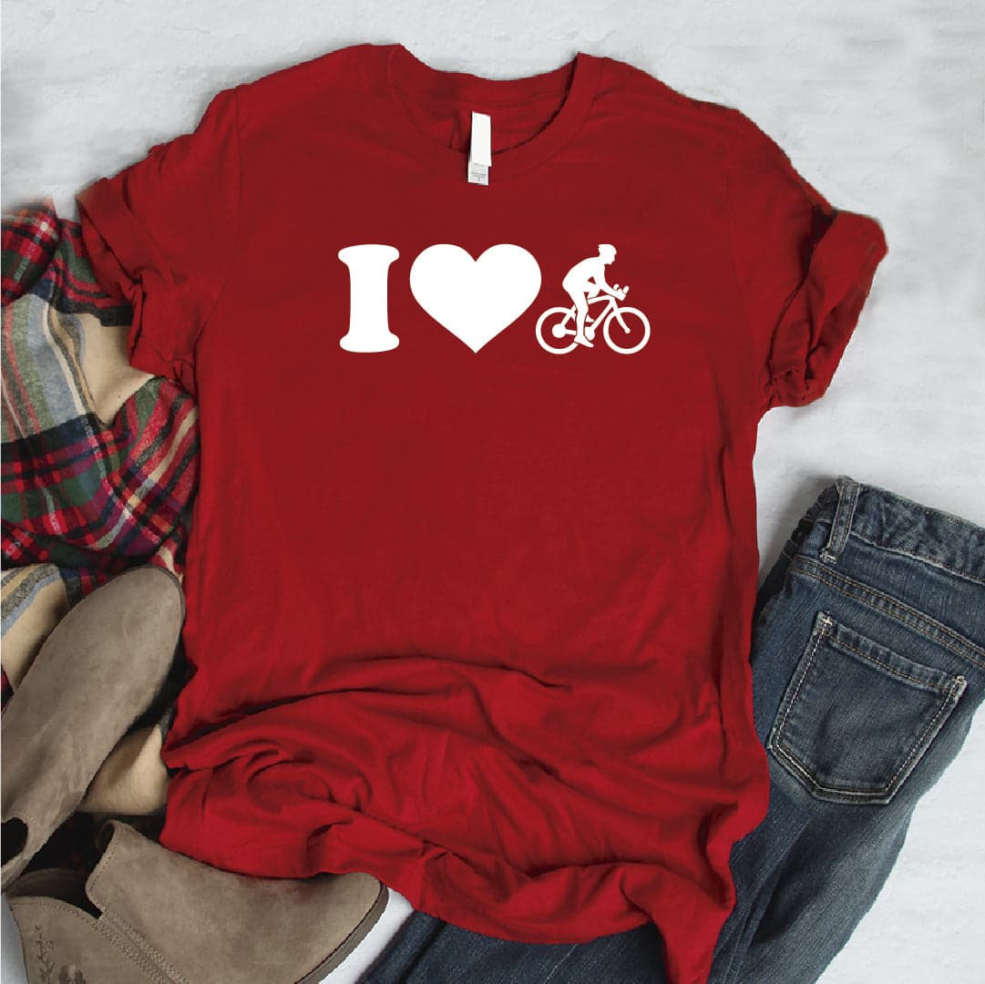 Camisa estampada  tipo T-shirt Bicicleta I LOVE BICICLETA — foto 6