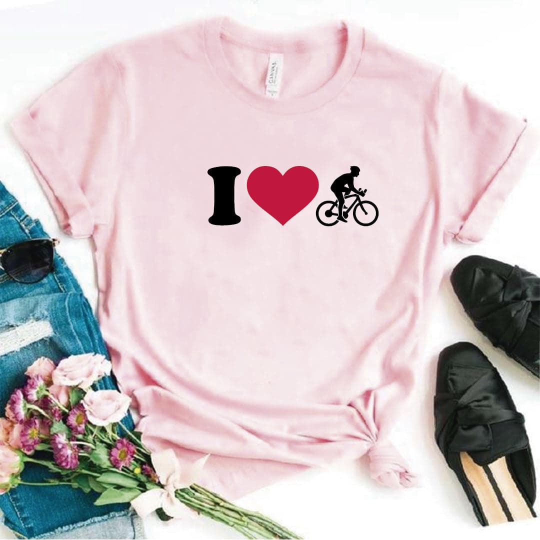 Camisa estampada  tipo T-shirt Bicicleta I LOVE BICICLETA — foto 7