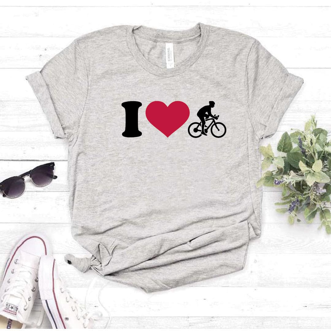 Camisa estampada  tipo T-shirt Bicicleta I LOVE BICICLETA — foto 8