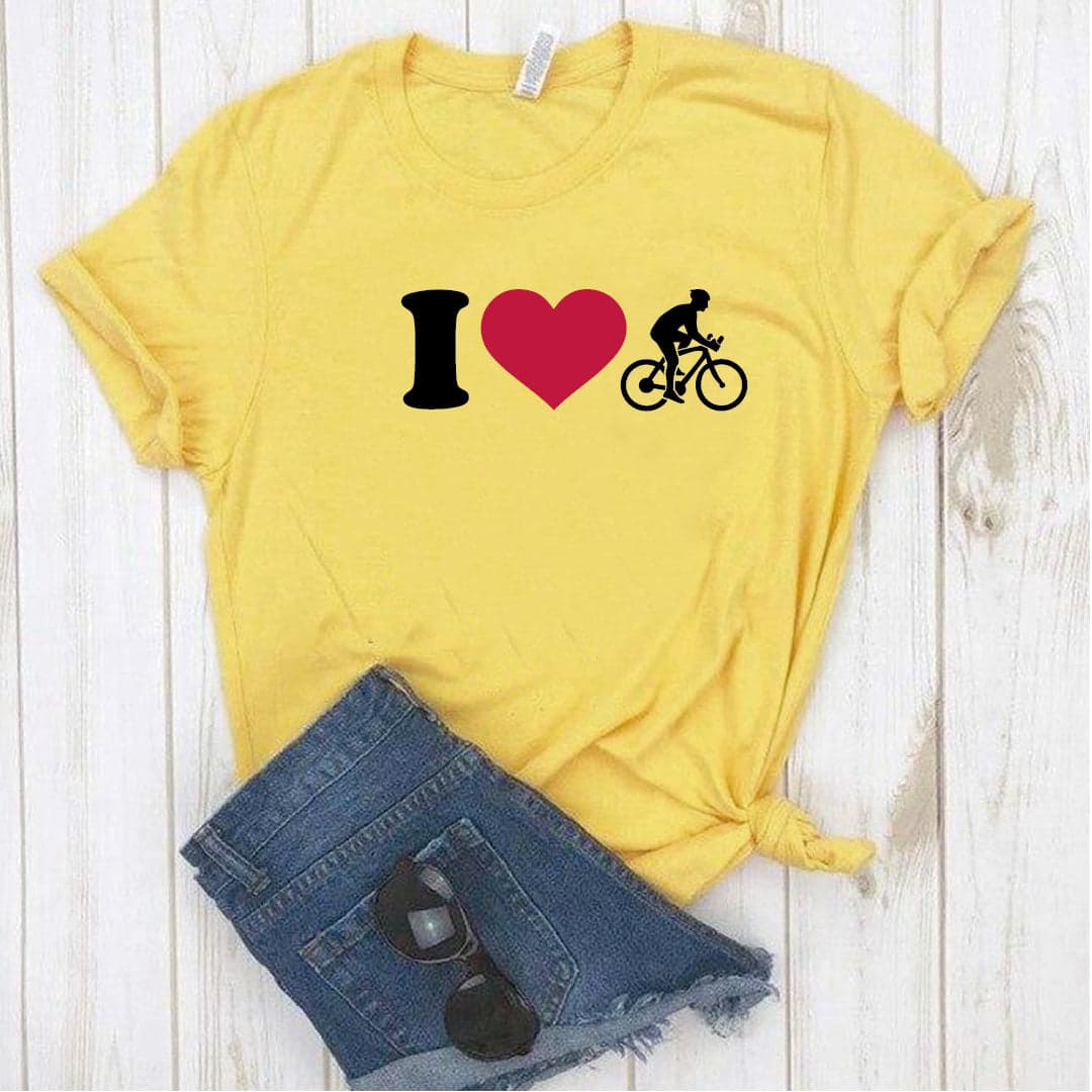 Camisa estampada  tipo T-shirt Bicicleta I LOVE BICICLETA — foto 2