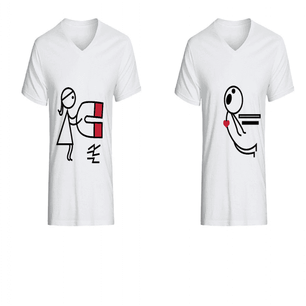 Camiseta estampada T-shirt Corazón imán — foto 1