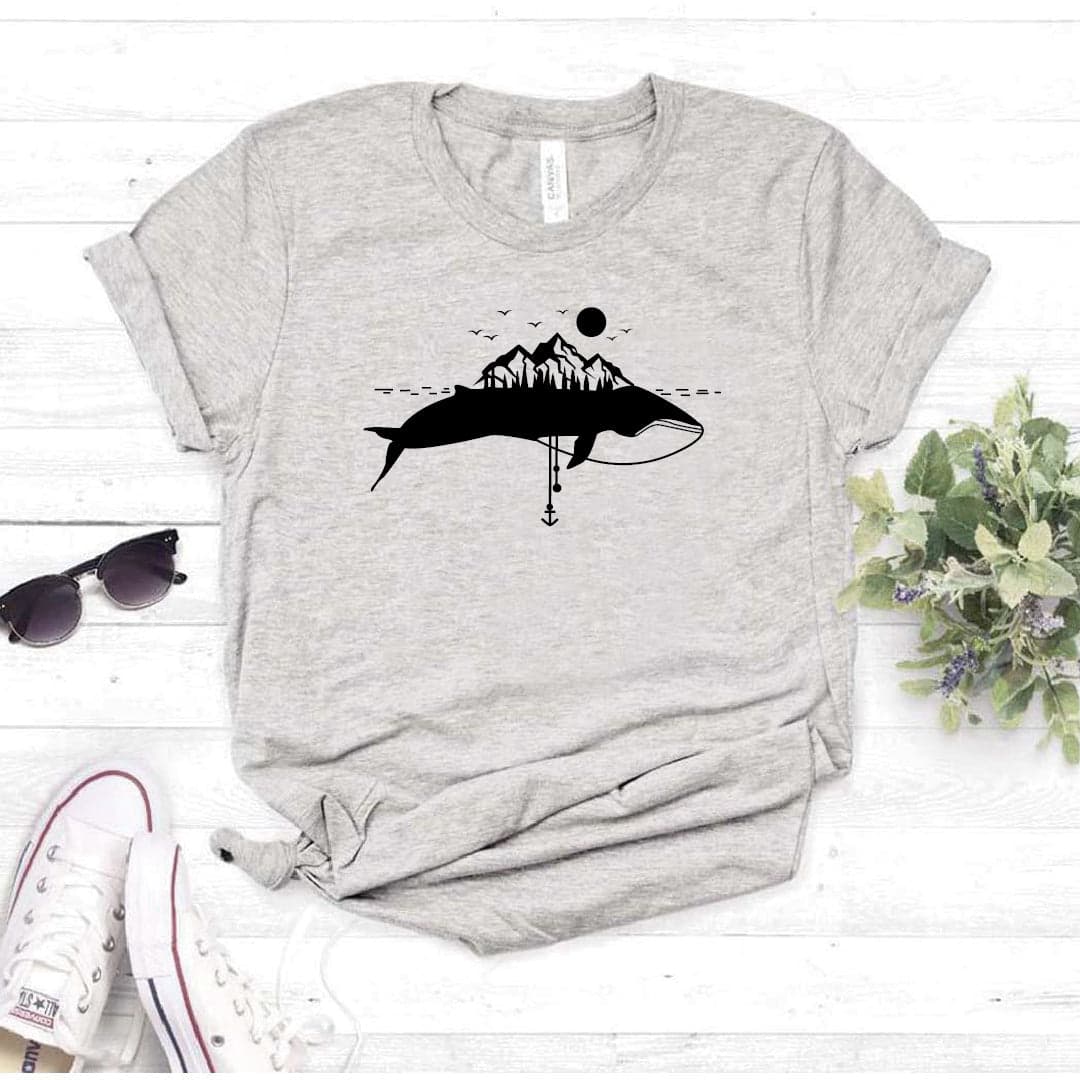 Camisa estampada  tipo T-shirt  ISLA BALLENA — foto 8