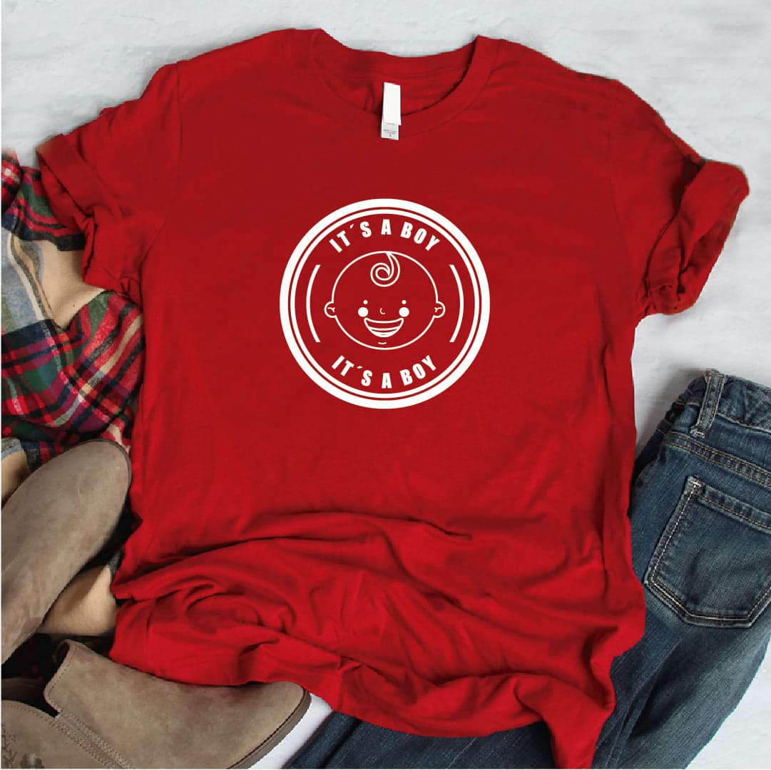 Camisa estampada tipo T- shirt Its a Boy (Baby Shower) — foto 6