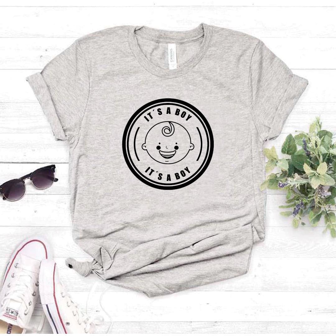 Camisa estampada tipo T- shirt Its a Boy (Baby Shower) — foto 8